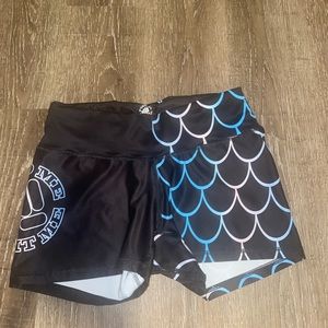 Feed me fight me mermaid shorts